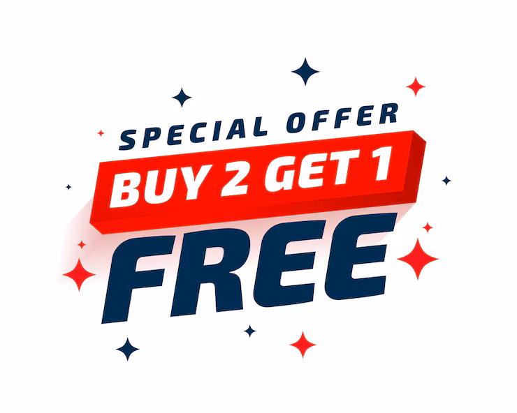 Buy 2 Get 1 Free